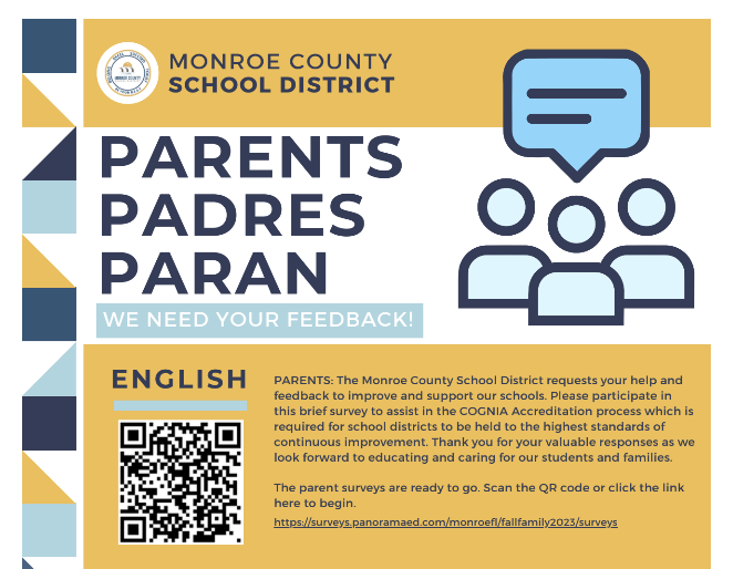  Survey flyer with QR codes